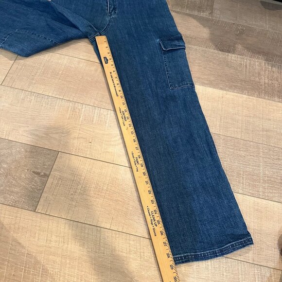 WEISSMAN WOMENS LARGE ADULT LA DENIM CARGO PANTS - Picture 5 of 7